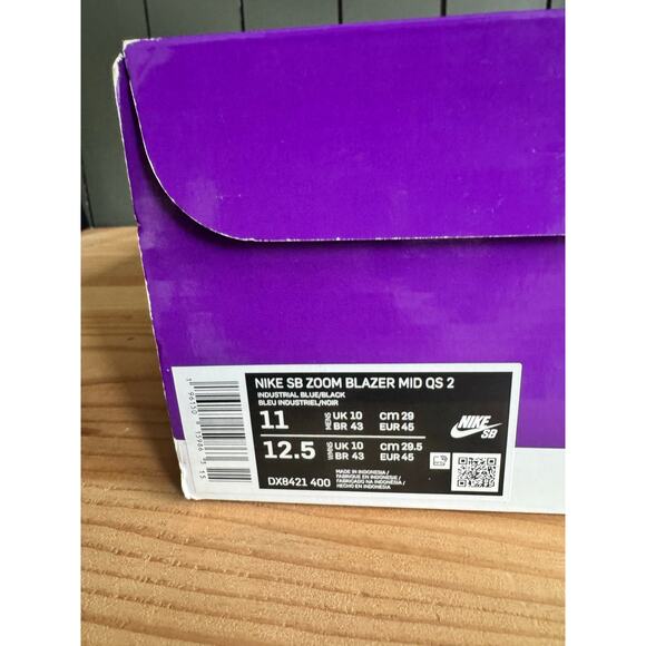 NIKE SB ZOOM BLAZER MID QS 2 Size 11 Men’s/ 12.5 Women’s - Picture 7 of 8